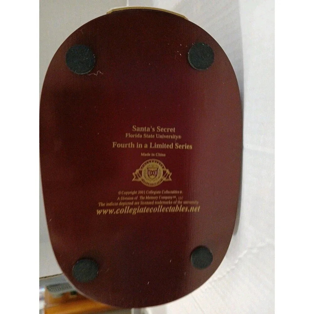 Florida State University Large Santa ‘s Secret Figurine The Memory Co. 2001
